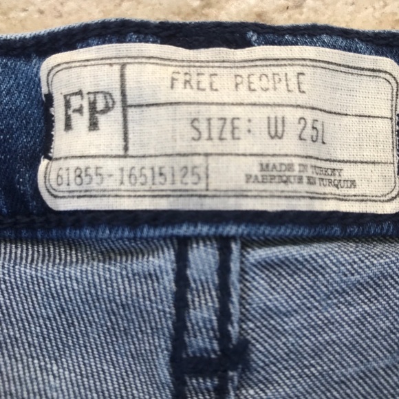 Free People skinny jeans turquoise size 25 - Picture 5 of 8